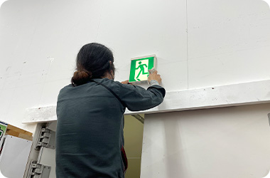 誘導灯点検